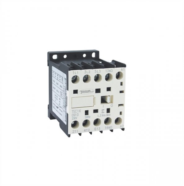 Контактор электромагнитный TSC1-K 12А, катушка 230В, АС3, 3Р+1NО TOSUNLux