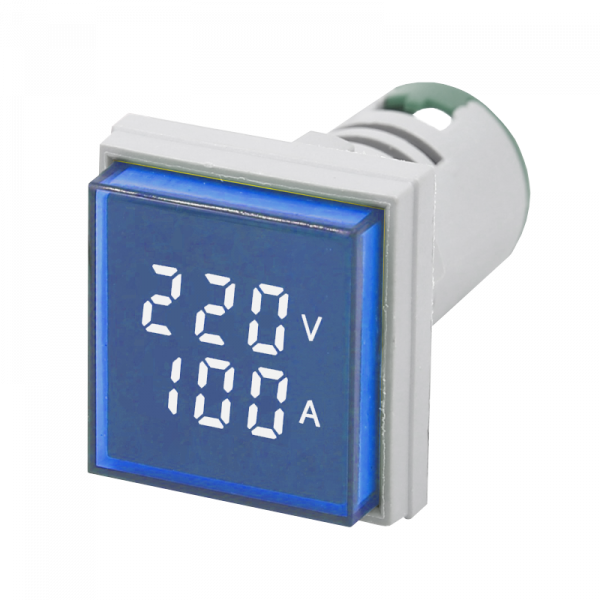 Вимірювальний цифровий пристрій AD22-SAV колір синій 0-100A 50-500В трансформатор клас точності 2,5 TOSUNLux