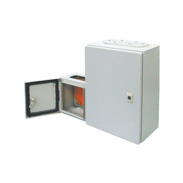 Корпус ST з монтажною панеллю розмір 500x400x200, IP65 металевий колір RAL 7035 TOSUNLux