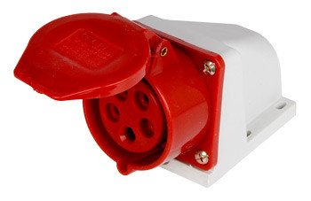 P012008 Силова розетка стаціонарна e.socket.pro.5.32, 5п., 380В, 32А (125) E.NEXT