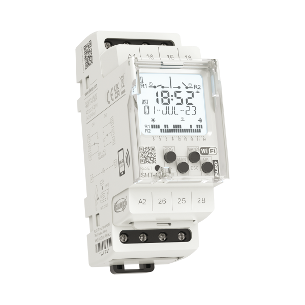 Многофункциональный цифровой таймер SHT-13/1 одноканальный с подключением Wi-Fi AC/DC 24-240V ELKOep