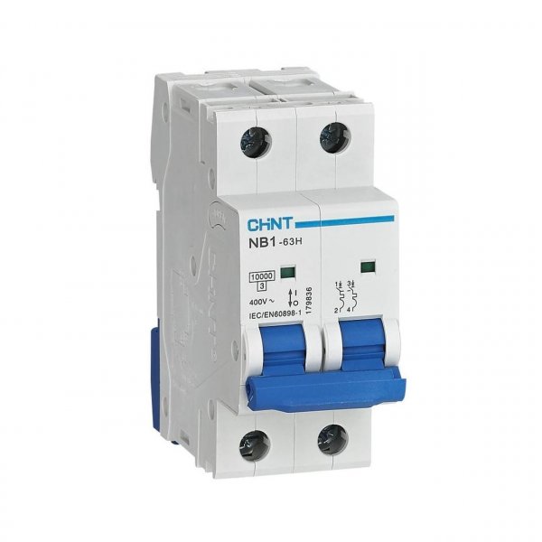 Модульний авт. вимикач NB1-63H 2P C25 10kA DB 179829 Chint