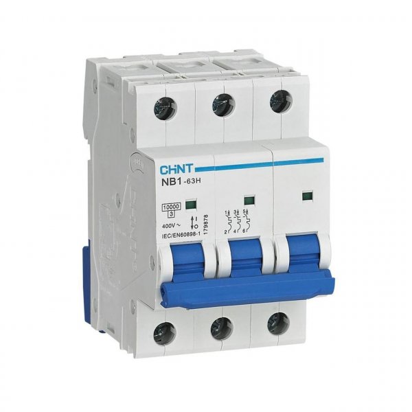 Модульний авт. вимикач NB1-63H 3P C25 10kA DB 179871 Chint