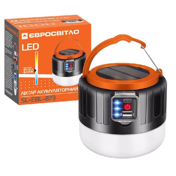 Ліхтар акумуляторний Євросвітло LED SL-EBL-873 6400К 000058388