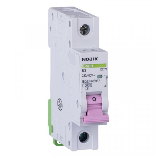 100281 Автоматичний вимикач 10 kA, хар-ка B, 32 A, 1 полюс Ex9BH 1P B32 NOARK