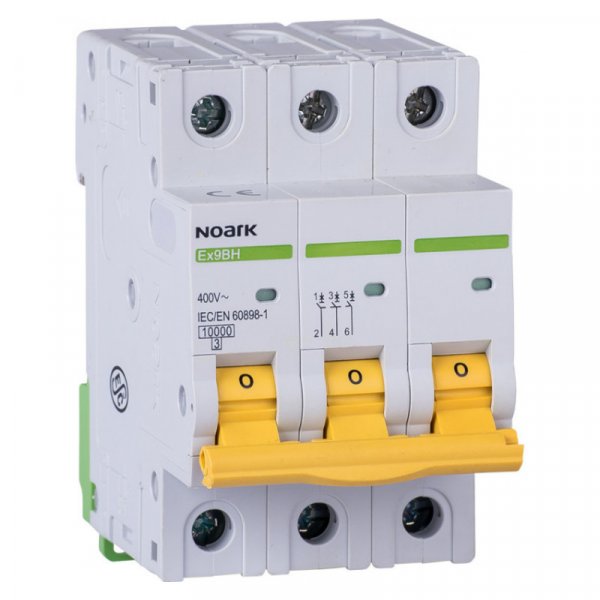 100417 Автоматический выключатель 10 kA, хар-ка C, 40 A, 3 полюса Ex9BH 3P C40 NOARK