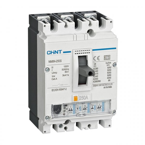 271332 Автоматический выключатель NM8N-250S EN 63А 3P 50кА Chint