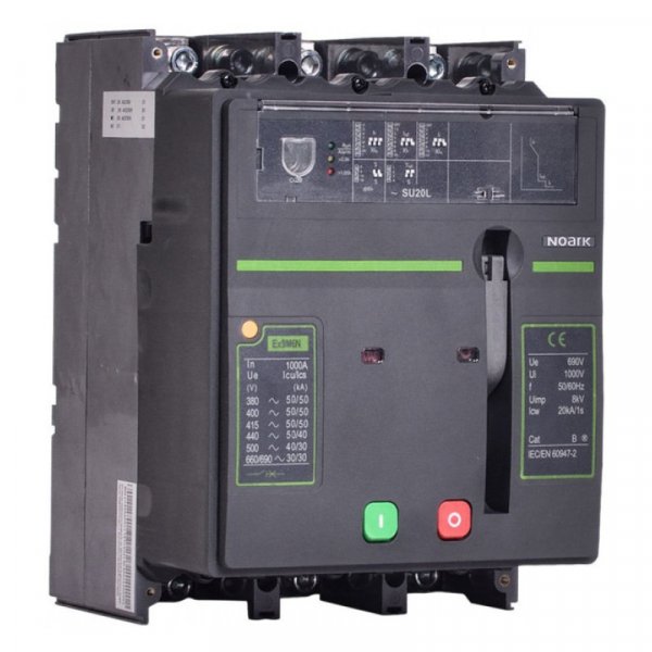 Ex9M6H SU20L MOD Автоматичний вимикач, розмір M6, Ics=70kA,Icu=100kA, 1600A, з мотор-приводом AC230 110431 NOARK
