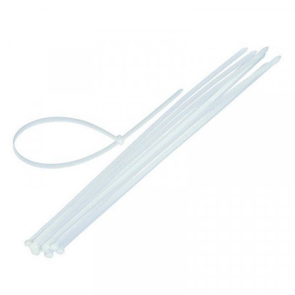 Кабельний Хомут Хс 4mm х 370mm (100шт.) пластиковий білий Electro