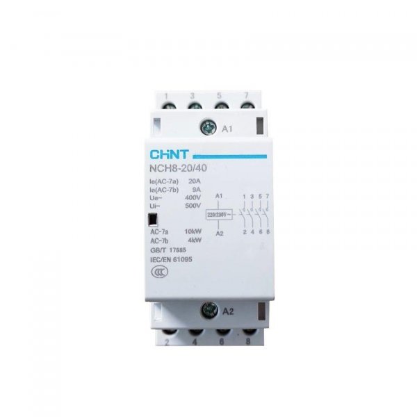 Контактор модульный NCH8-20/40 20A 4NO AC220/230В 256085 Chint