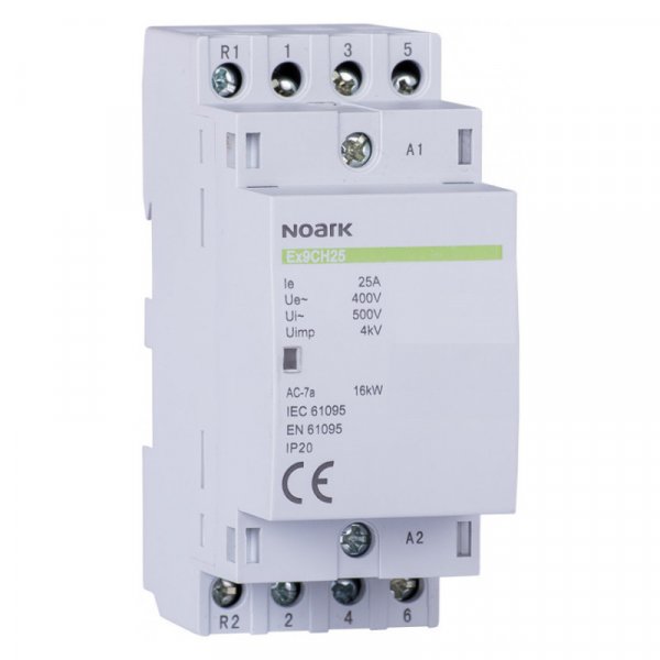 Модульний контактор, 25 A, котушка 220/230 V, 2 NC + 2 NO Ex9CH25 22 220/230V 50/60Hz 102414 NOARK