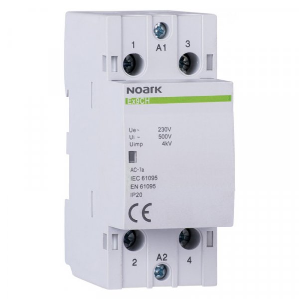 Модульний контактор, 63 A, котушка 220/230 V, 2 NO Ex9CH63 20 220/230V 50/60Hz 102423 NOARK
