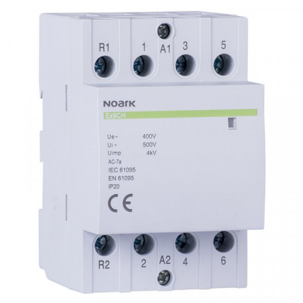Модульный контактор, 63 A, катушка 220/230 V, 4 NO Ex9CH63 40 220/230V 50/60Hz 102427 NOARK