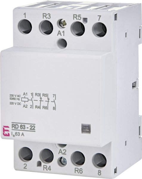 Контактор модульний RD 63-22 230V AC/DC 2464030 ETI