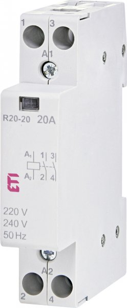 Контактор модульний R 20-20 230V 2461210 ETI