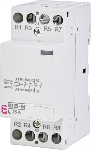 Контактор модульный RD 25-04 230V AC/DC 2464016 ETI