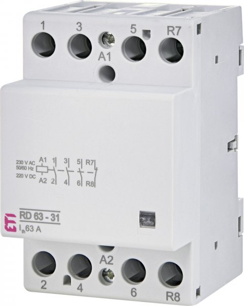 Контактор модульный RD 63-31 230V AC/DC 2464028 ETI