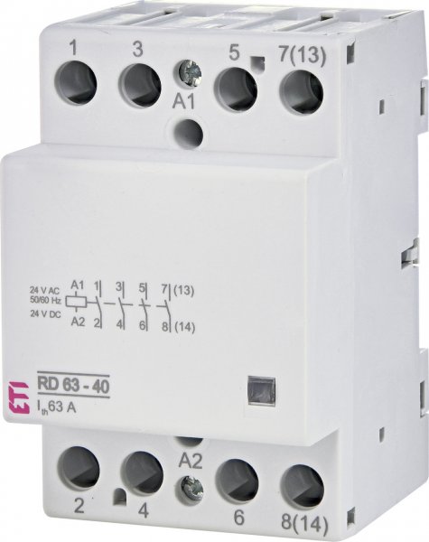Контактор модульний RD 63-40 24V AC/DC 2464027 ETI