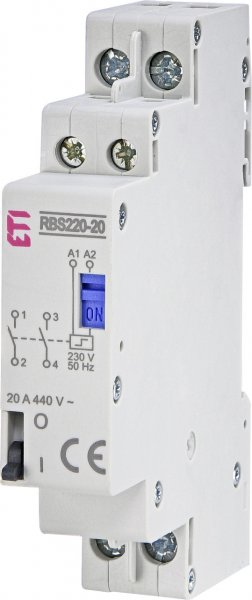 Контактор імпульсний RВS 220-20 230V AC (20A, 2NO) 2464103 ETI