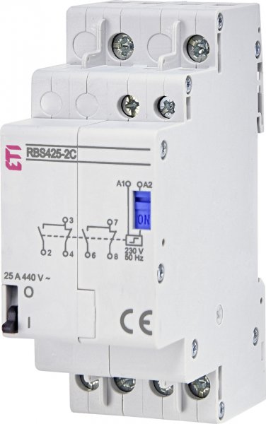 Импульсный контактор RВS 425-2C 230V AC (25A, 2CO) 2464140 ETI
