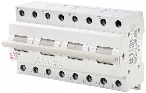 2421447 Переключатель нагрузки SSQ 480 "1-0-2", 4p 80A ETI