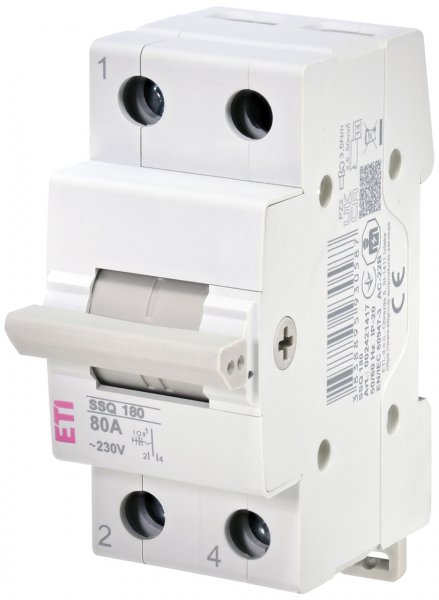 2421417 Переключатель нагрузки SSQ 180 "1-0-2", 1p 80A ETI
