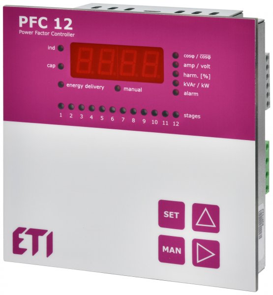4656907 Регулятор реактивної потужності PFC 12 RS (12 ступенів, 144х144) ETI