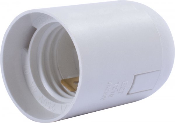 S9100017 Патрон пластиковий e.lamp socket.E27.pl.white, Е27, білий E.NEXT
