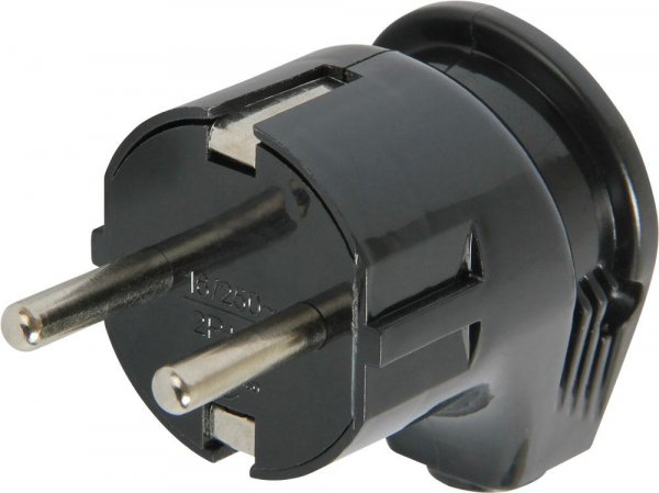 S9100005 Вилка побутова e.plug.angle.008.16,з з/к, 16А кутова чорна E.NEXT