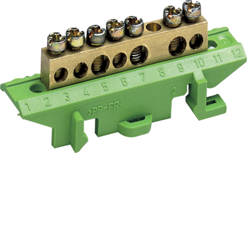 KM07E Клема захисна з тримачем 3x16+4x10мм2 Hager