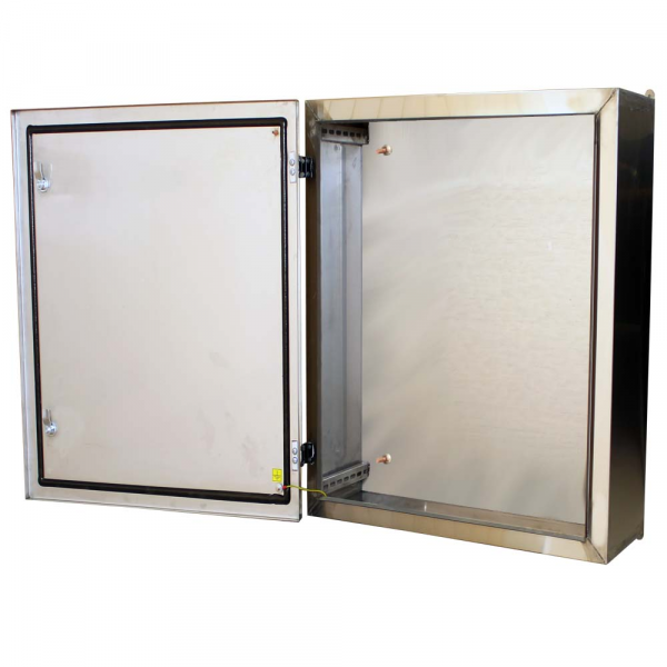 Бокс монтажный BW T=1,0 AISI 430 (техническая сталь) (300х250х150) IP66 У1 без панели, металл. замок