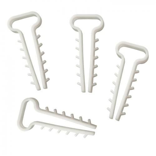 Дюбель -ялинка (зажим) 14 mm для плоского кабелю 100 шт