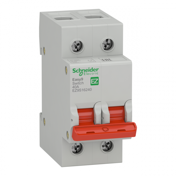Выключатель нагрузки EZ9S16240 1-0 2Р 400В 40А Schneider Electric