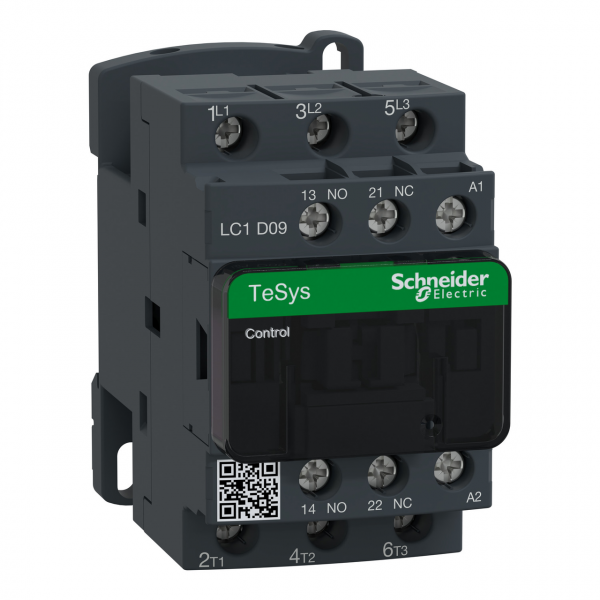 LC1D09P7 Контактор 3Р 9A катушка 230В AC 1NO+1NC Schneider