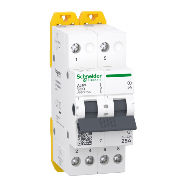 A9SCO225 Переключатель 3-х позиционный 1-0-2 iSSW Acti9 2P 25A 400/415В Schneider Electric