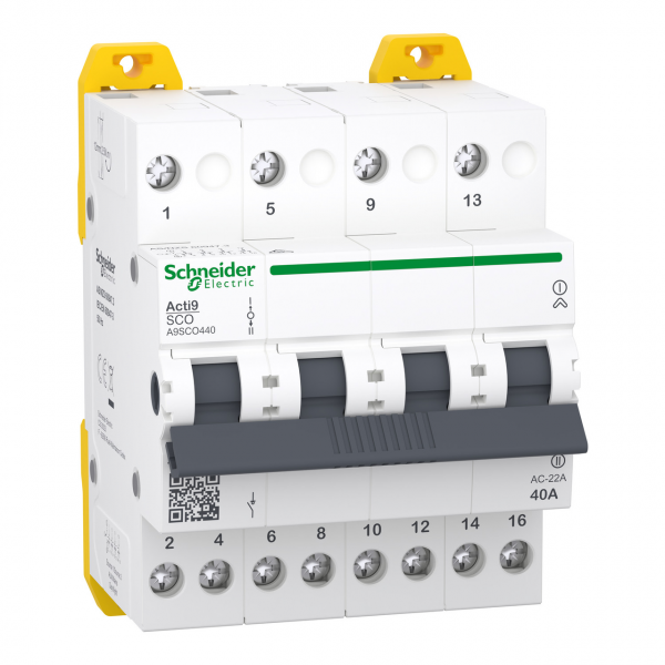 A9SCO440 Перемикач 3-х позиційний 1-0-2 iSSW Acti9 4P 40A 400/415В Schneider Electric