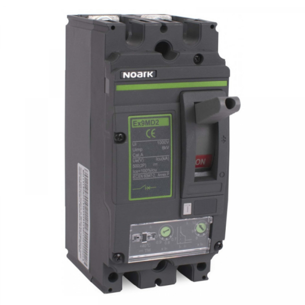 Ex9MD2B TM 250 2P EU DC Автоматический выключатель, размер M2, Icu=Ics=25kA, In=250A, 2P 114180 NOARK