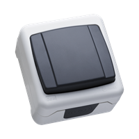 Перемикач прохідний IP44 сірий 37064020 Makel