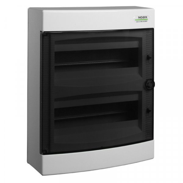 PNS 24T Модульный щиток, прозрачные дверцы, настенного монтажа, IP40, 2 ряда, 2x12 модулей 101500 NOARK