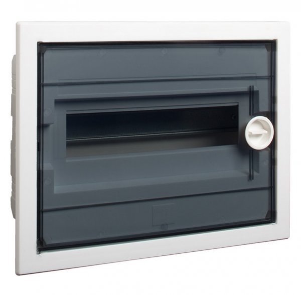 PXF 12T Модульний щиток, прозорі дверцята, вбудованого монтажа, IP40, 1 ряд, 12 модулі 101529  NOARK