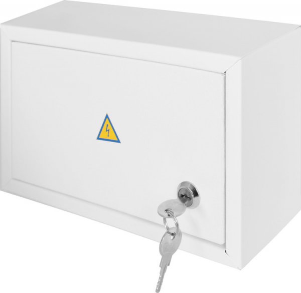 S0100020 Корпус e.mbox.stand.n.12.z металлический, на 12 модулей, навесной, с замком, E.NEXT