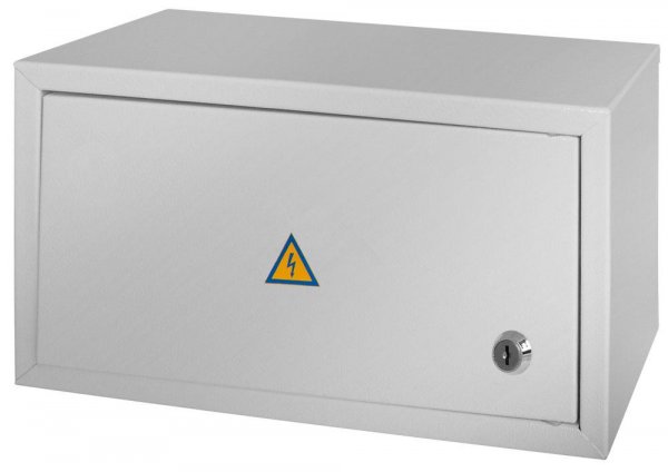 S0100023 Корпус e.mbox.stand.n.15.z металлический, на 15 модулей, навесной, с замком, E.NEXT