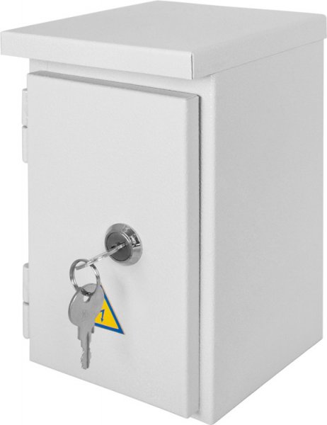 S0100127 Корпус e.mbox.stand.n.04.z металлический, на 4 модуля, герметичный IP54, навесной, с замком, E.NEXT
