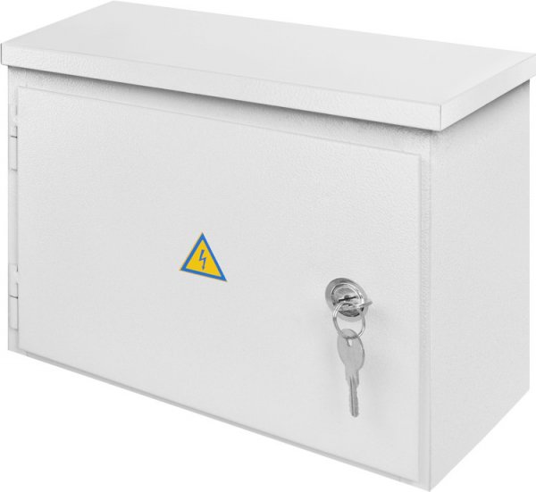 S0100129 Корпус e.mbox.stand.n.12.z металлический, на 12 модулей, герметичный IP54, навесной, с замком, E.NEXT