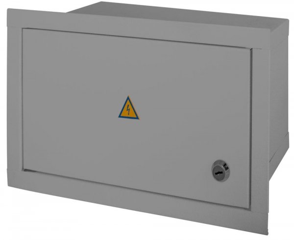 S0100022 Корпус e.mbox.stand.w.15.z металлический, на 15 модулей, встраиваемый, с замком, E.NEXT