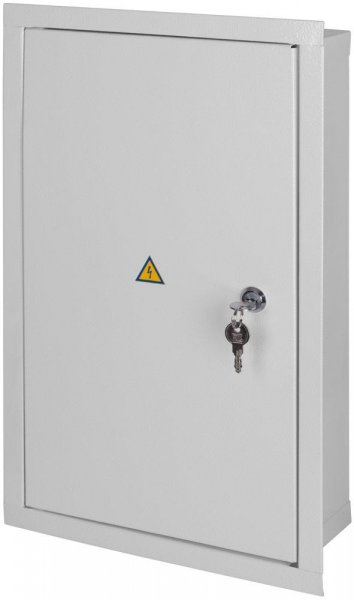 S0100026 Корпус e.mbox.stand.w.36.z металлический, на 36 модулей, встраиваемый, с замком, E.NEXT