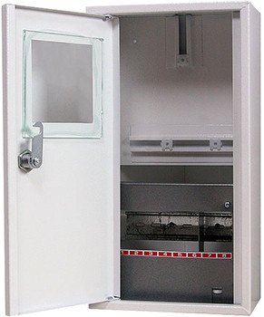 S0100005 Корпус e.mbox.stand.n.f1.08.z металлический, под 1-ф. счетчик, 8 мод., навесной, с замком