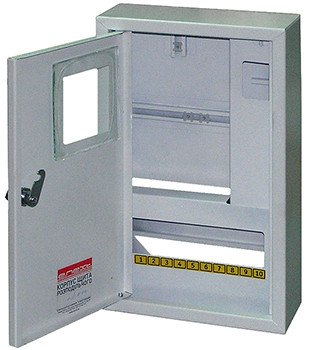 S0100065 Корпус e.mbox.stand.n.f1.10.z.e металевий, під 1-ф. електронний лічильник, 10 мод., навісний, з замком
