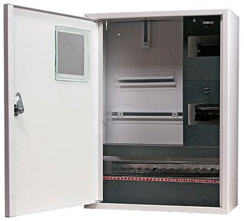 S0100013 Корпус e.mbox.stand.n.f3.24.z металевий, під 3-ф. лічильник, 24 мод., навісний, з замком