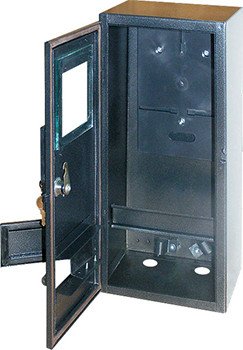 S0100147 Корпус e.mbox.stand.n.f3.22.z.str металлический, под 3-ф. счетчик, навесной, 22 мод., с замком,